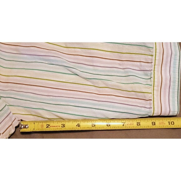 CJ Banks Womens Button Up Striped Blouse Top 1X Multicolor 3/4 Sleeve - Picture 6 of 7